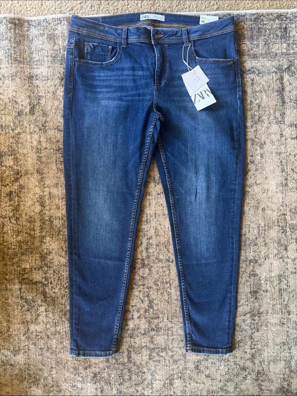 Zara Dark Blue Skinny Jeans